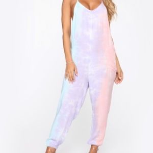 FashionNOVA Tie Dye Jumpsuit